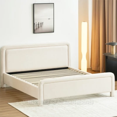 Čalouněná postel 180x200 JAKUBA - krémová