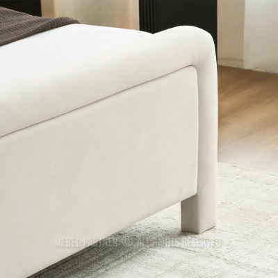 Čalouněná postel 180x200 JAKUBA - krémová