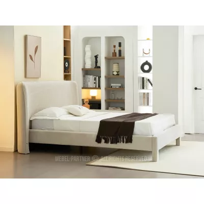 Čalouněná manželská postel 160x200 JANINE - béžová