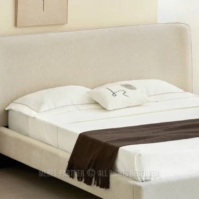 Čalouněná manželská postel 160x200 JANINE - béžová