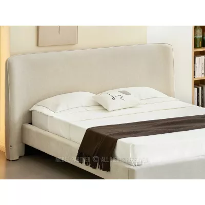 Čalouněná manželská postel 160x200 JANINE - béžová