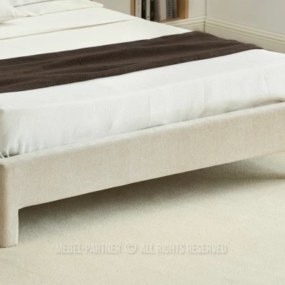 Čalouněná manželská postel 160x200 JANINE - béžová