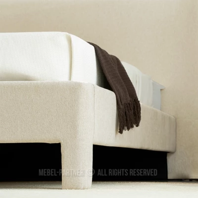 Čalouněná manželská postel 160x200 JANINE - béžová