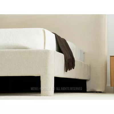 Čalouněná manželská postel 160x200 JANINE - béžová