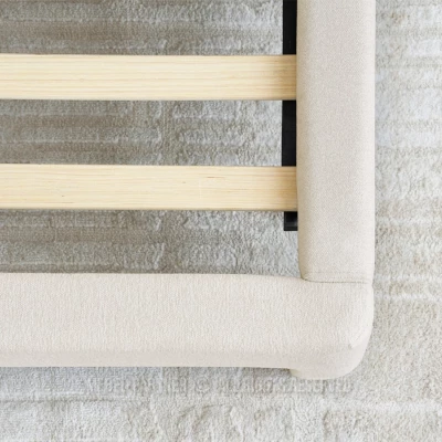 Čalouněná manželská postel 160x200 JANINE - béžová