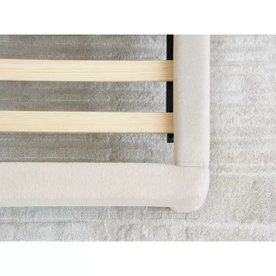 Čalouněná manželská postel 160x200 JANINE - béžová