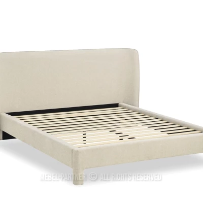 Čalouněná manželská postel 160x200 JANINE - béžová