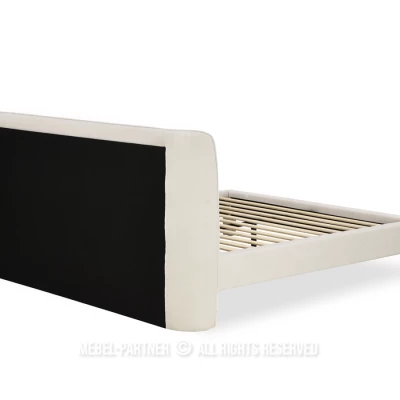 Čalouněná manželská postel 160x200 JANINE - béžová