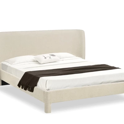 Čalouněná manželská postel 160x200 JANINE - béžová