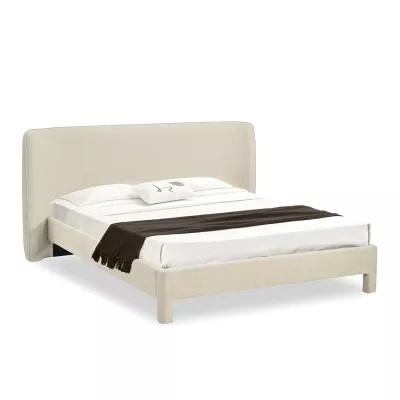 Čalouněná manželská postel 160x200 JANINE - béžová