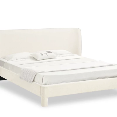 Čalouněná manželská postel 180x200 JANINE - krémová