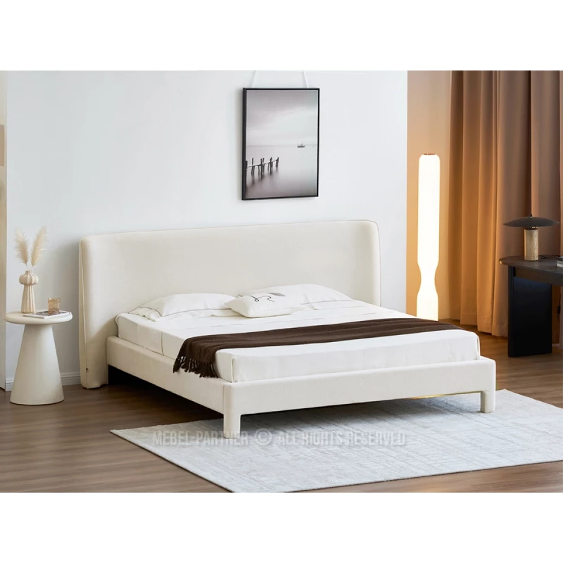 Čalouněná manželská postel 180x200 JANINE - krémová