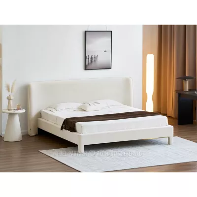 Čalouněná manželská postel 180x200 JANINE - krémová