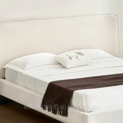 Čalouněná manželská postel 180x200 JANINE - krémová