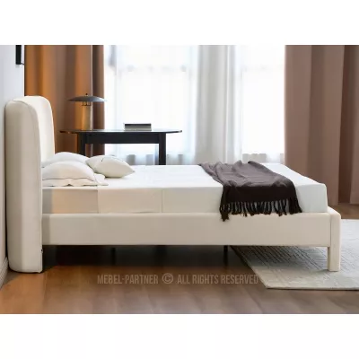 Čalouněná manželská postel 180x200 JANINE - krémová