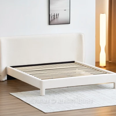 Čalouněná manželská postel 180x200 JANINE - krémová