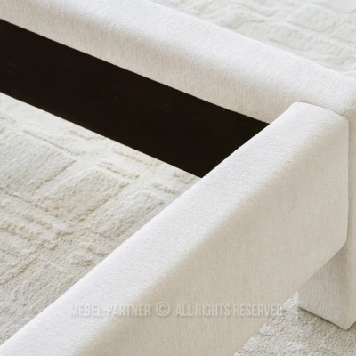 Čalouněná manželská postel 180x200 JANINE - krémová