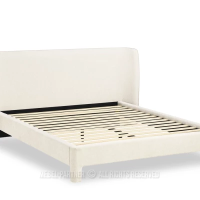 Čalouněná manželská postel 180x200 JANINE - krémová