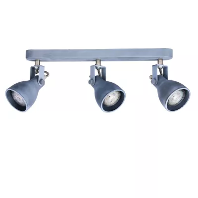 Bodové stropní industriální osvětlení ASH - 3xGU10, 40W, matné šedé