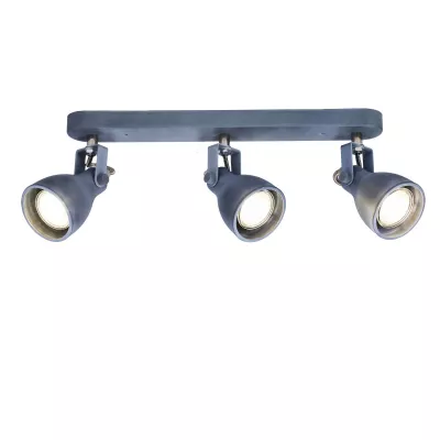 Bodové stropní industriální osvětlení ASH - 3xGU10, 40W, matné šedé