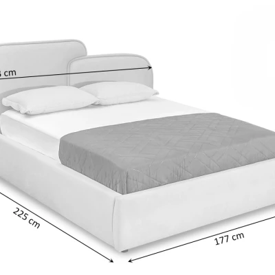 Designová postel 160x200 KANANI - béžová