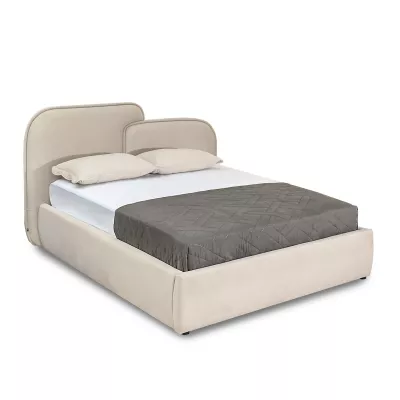 Designová postel 160x200 KANANI - béžová