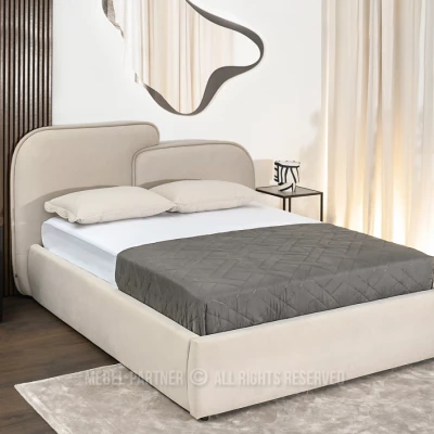 Designová postel 160x200 KANANI - béžová