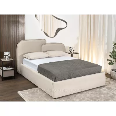 Designová postel 160x200 KANANI - béžová