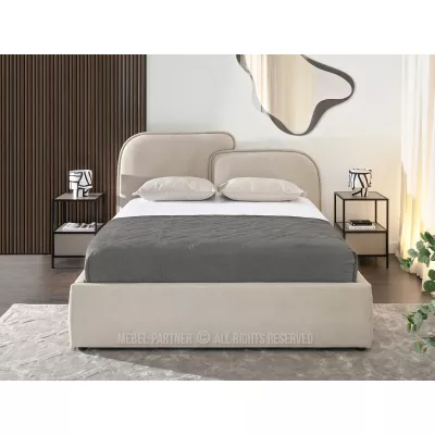 Designová postel 160x200 KANANI - béžová