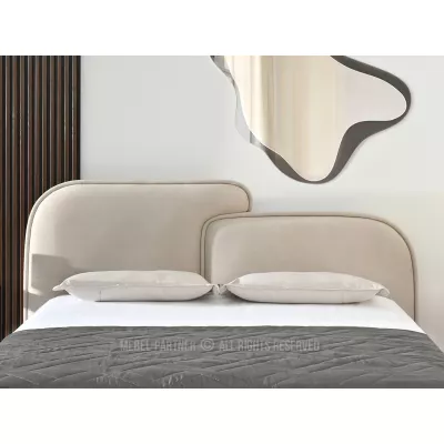 Designová postel 160x200 KANANI - béžová