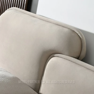 Designová postel 160x200 KANANI - béžová