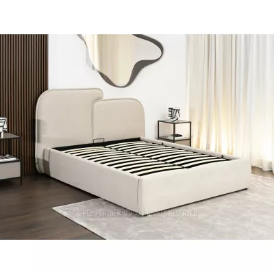 Designová postel 160x200 KANANI - béžová