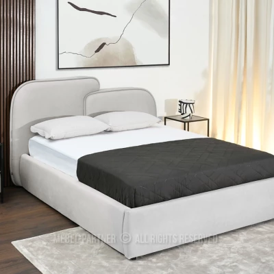 Designová postel 160x200 KANANI - šedá