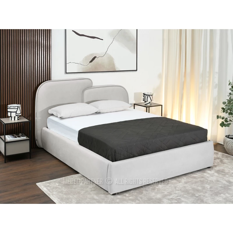 Designová postel 160x200 KANANI - šedá