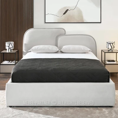 Designová postel 160x200 KANANI - šedá