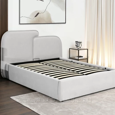 Designová postel 160x200 KANANI - šedá