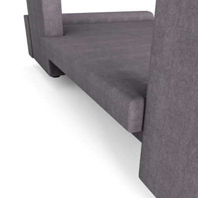 Moderní rohová sedačka HORTENZIE - černá / červená