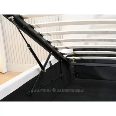 Čalouněná postel 160x200 KARLINA s úložným prostorem - krémová