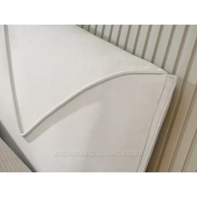 Čalouněná postel 160x200 KARLINA s úložným prostorem - krémová