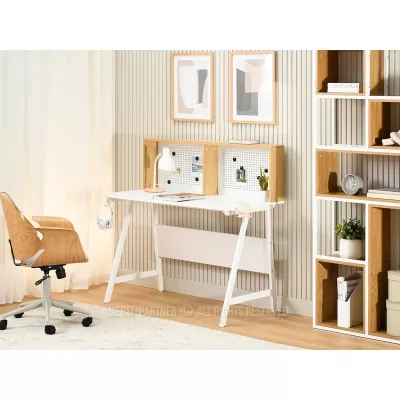 Psací stůl OJANY - bílý / dub