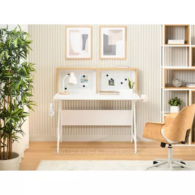 Psací stůl OJANY - bílý / dub