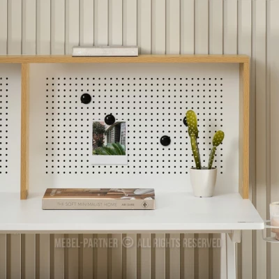 Psací stůl OJANY - bílý / dub