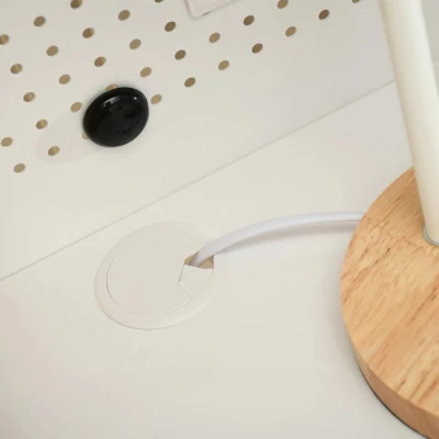 Psací stůl OJANY - bílý / dub