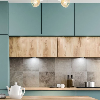 Nástěnné / stropní bodové osvětlení ATARRI - 2xE14, 25W, přírodní dřevo / bílé