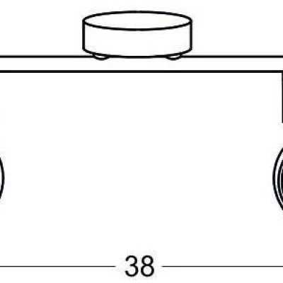 LED moderní stropní bodové osvětlení AURELION - 2x4W, 3000K (teplá bílá), chromované