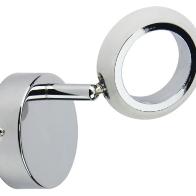 LED moderní nástěnné osvětlení AURELION - 1x4W, 3000K (teplá bílá), chromované