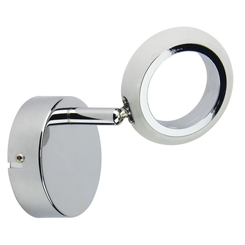 LED moderní nástěnné osvětlení AURELION - 1x4W, 3000K (teplá bílá), chromované