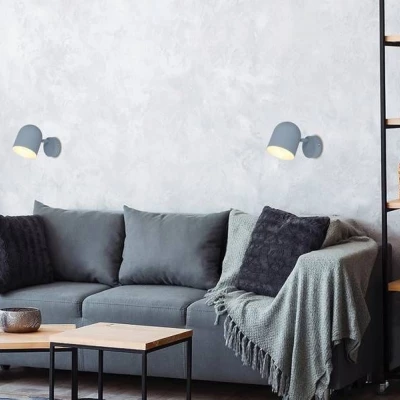 Nástěnné bodové osvětlení AZURO - 1xE27, 40W, matné šedé