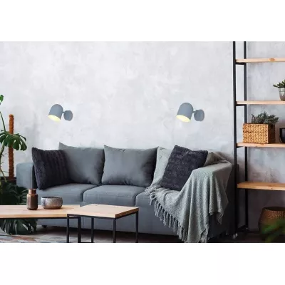 Nástěnné bodové osvětlení AZURO - 1xE27, 40W, matné šedé