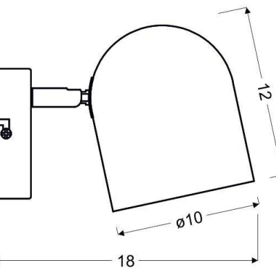 Nástěnné bodové osvětlení AZURO - 1xE27, 40W, bílé